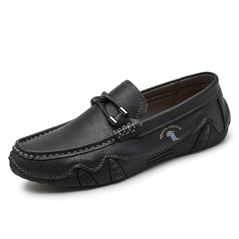 Men's Fashion Handmade Loafers / Casual Shoes Of PU Leather / Male Aesthetic Moccasins