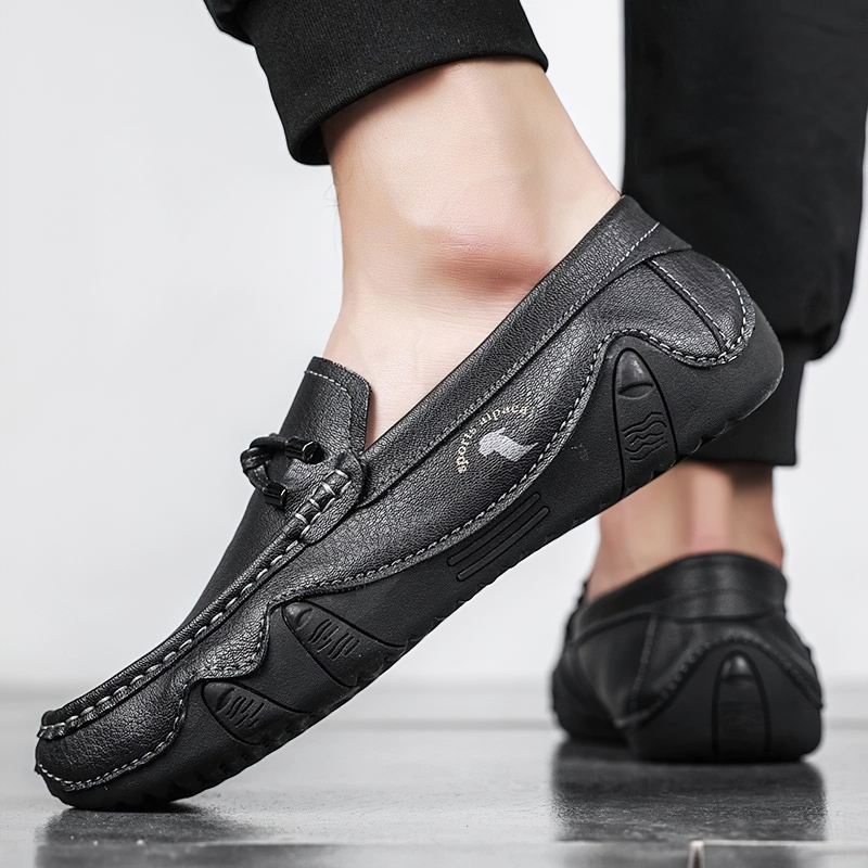 Men's Fashion Handmade Loafers / Casual Shoes Of PU Leather / Male Aesthetic Moccasins