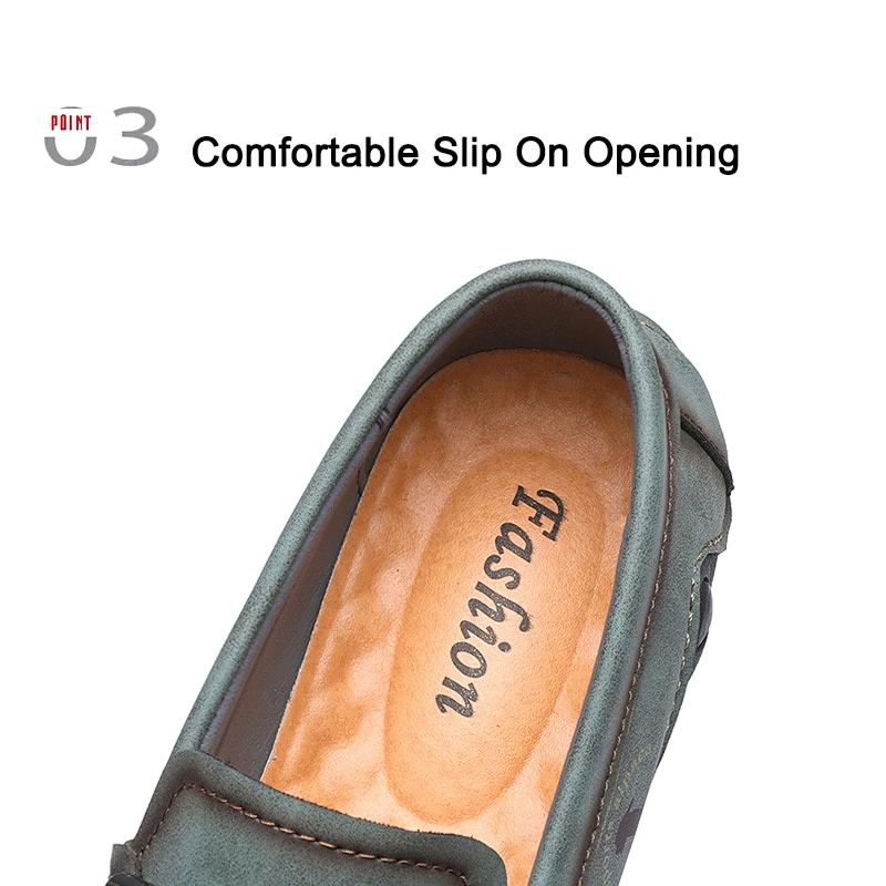 Men's Fashion Handmade Loafers / Casual Shoes Of PU Leather / Male Aesthetic Moccasins