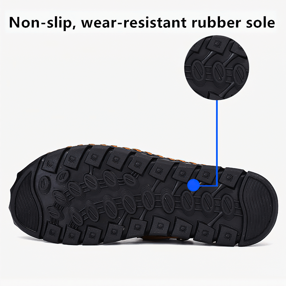 Men's Genuine Leather Sandals / Beach Slippers / Summer Outdoor Soft Shoes