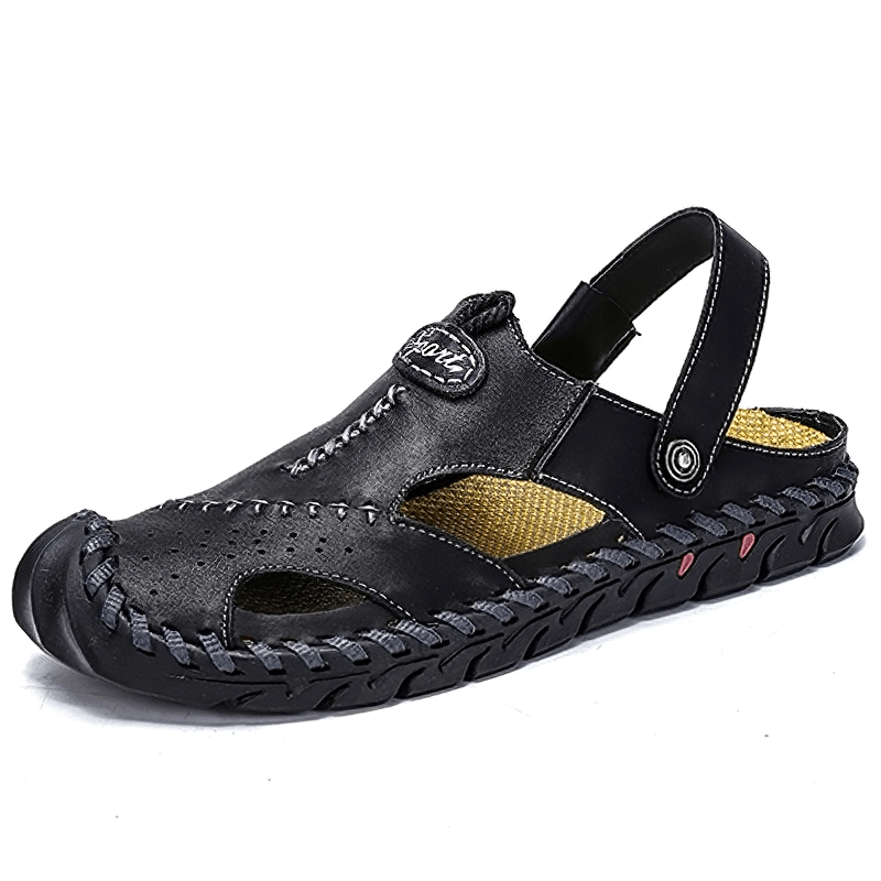 Men's Genuine Leather Sandals / Beach Slippers / Summer Outdoor Soft Shoes