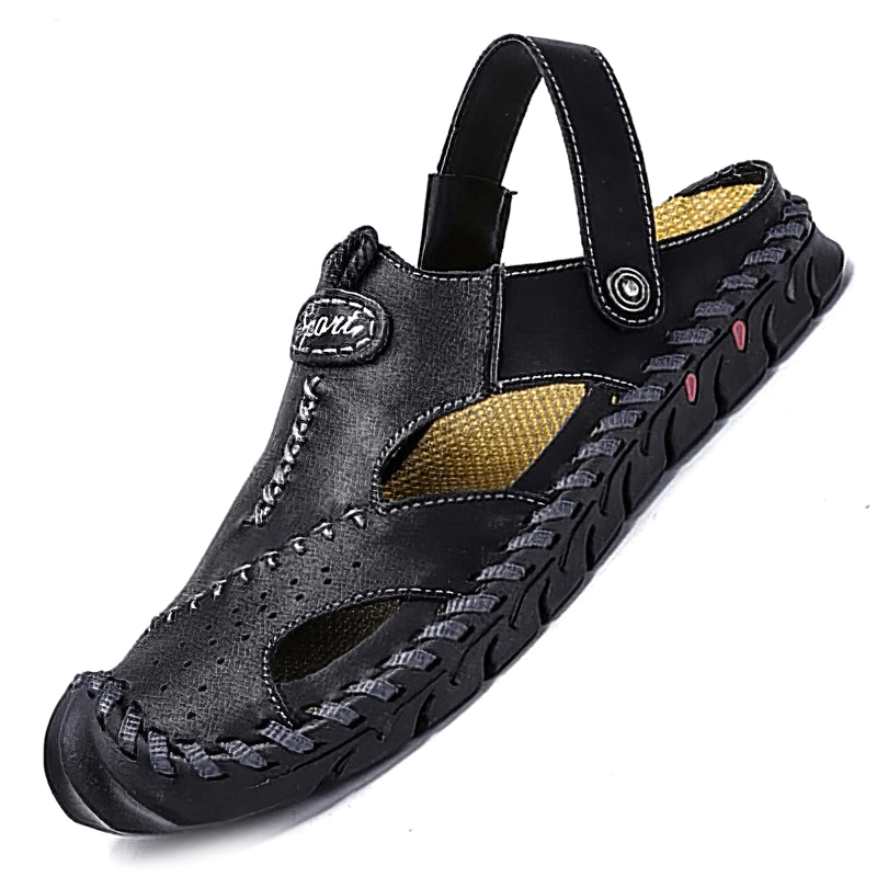 Men's Genuine Leather Sandals / Beach Slippers / Summer Outdoor Soft Shoes