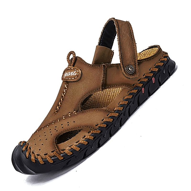 Men's Genuine Leather Sandals / Beach Slippers / Summer Outdoor Soft Shoes