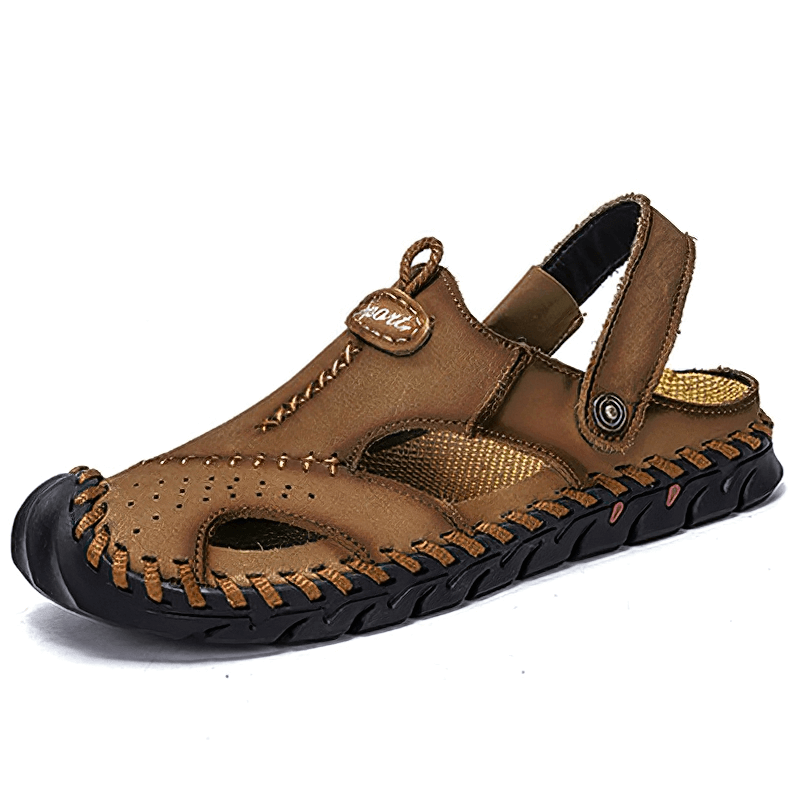 Men's Genuine Leather Sandals / Beach Slippers / Summer Outdoor Soft Shoes