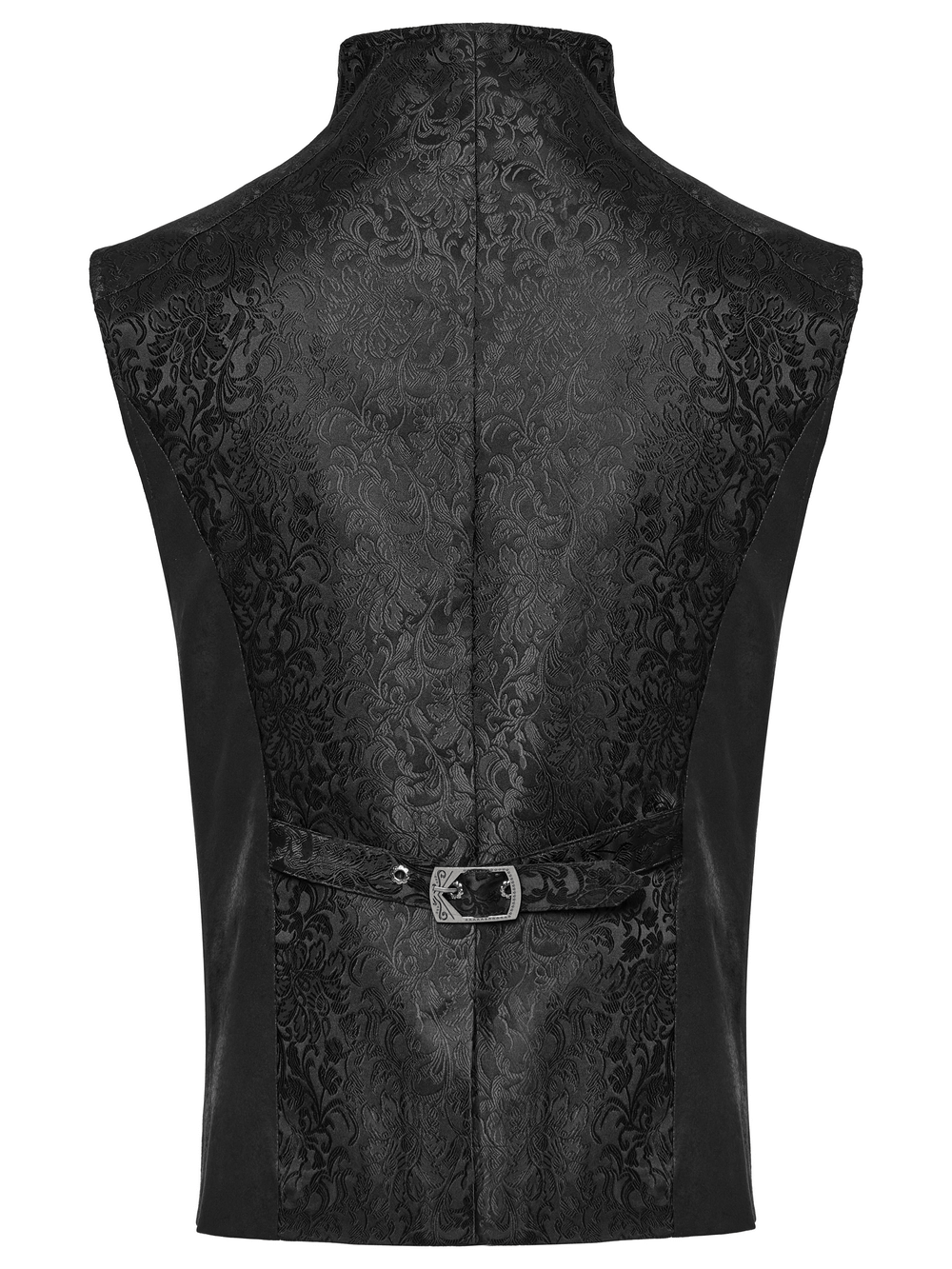 Men's Gothic Jacquard and Pleated Fabric Waistcoat