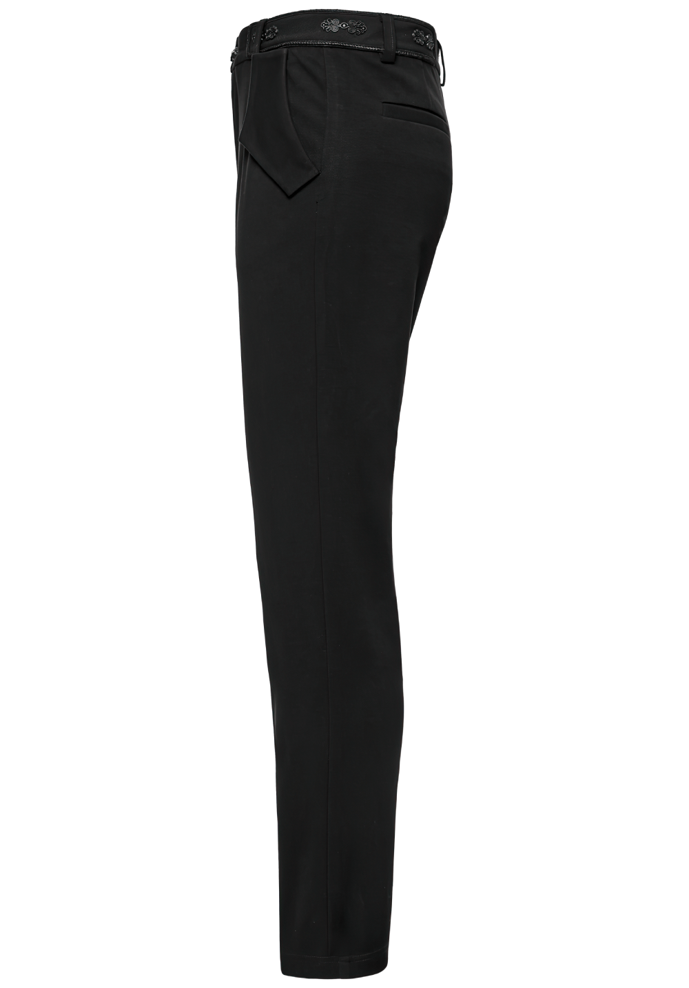 Men's Gothic Straight-Leg Trousers with Retro Buckles