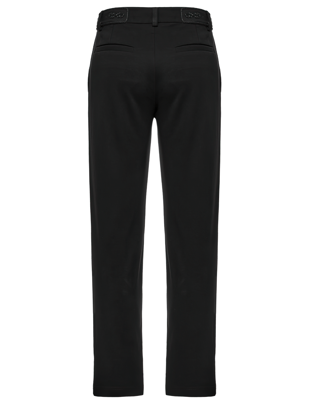 Men's Gothic Straight-Leg Trousers with Retro Buckles