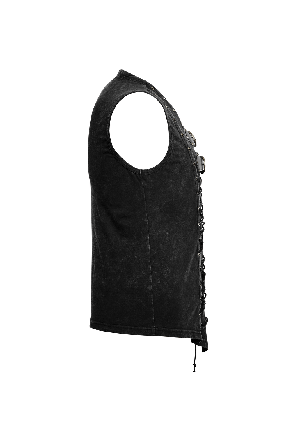 Men's Gothic Vest with Front Strap Detail And Buckles