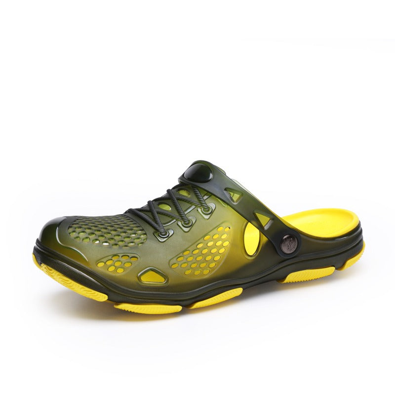 Men's Jelly Breathable Beach Slippers / Summer Outdoor Casual Sandals / Walking Shoes