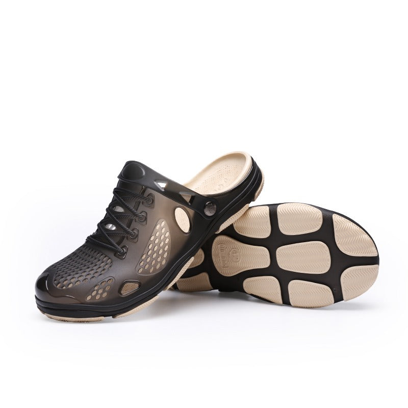 Men's Jelly Breathable Beach Slippers / Summer Outdoor Casual Sandals / Walking Shoes
