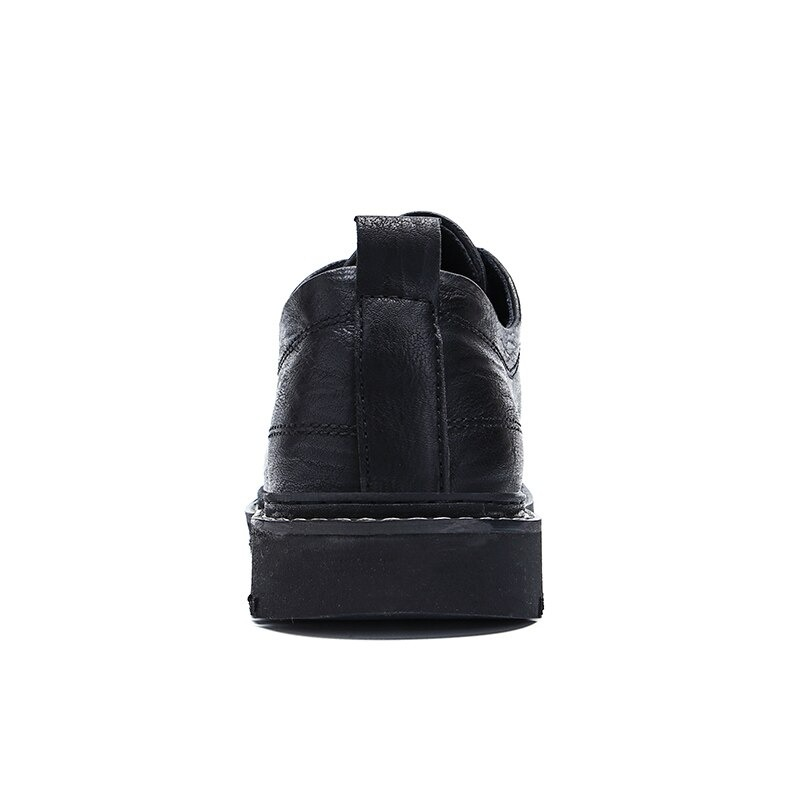 Men's Leather Dress Shoes Lace-up / Fashion Non-Slip Flats Shoes in British Style