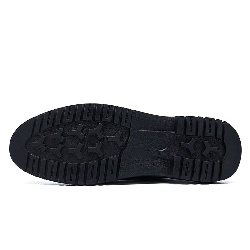 Men's Leather Dress Shoes Lace-up / Fashion Non-Slip Flats Shoes in British Style