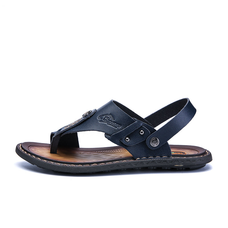 Men's Leather Sandals / Summer Soft Leisure Shoes / Alternative Fashion