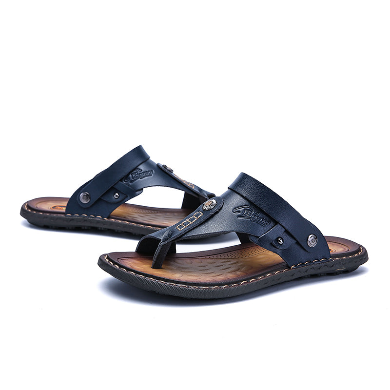 Men's Leather Sandals / Summer Soft Leisure Shoes / Alternative Fashion