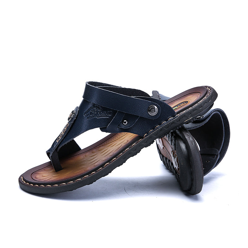 Men's Leather Sandals / Summer Soft Leisure Shoes / Alternative Fashion