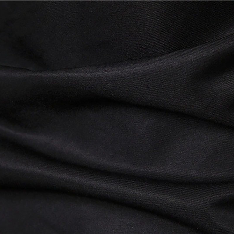 Men's Long Shirt with Rivet in Gothic Style / Solid Color Shirts of Slim Fit