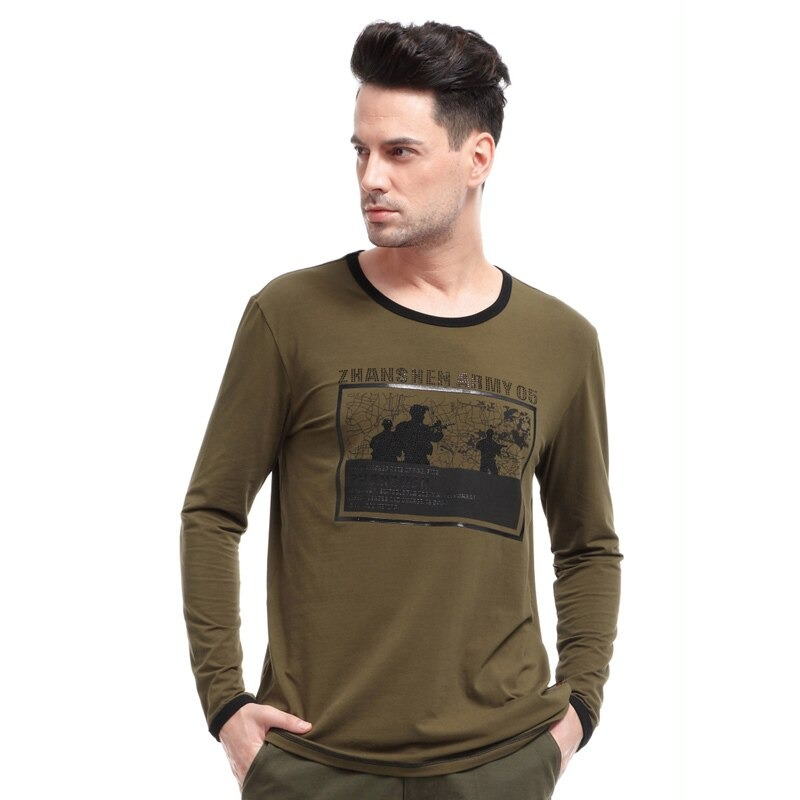 Men's Long Sleeve Army Combat Military Sweatshirts / Casual Cotton Tactical Top