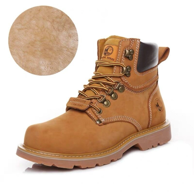 Men's Military  Boots / Genuine Leather Safety Boots