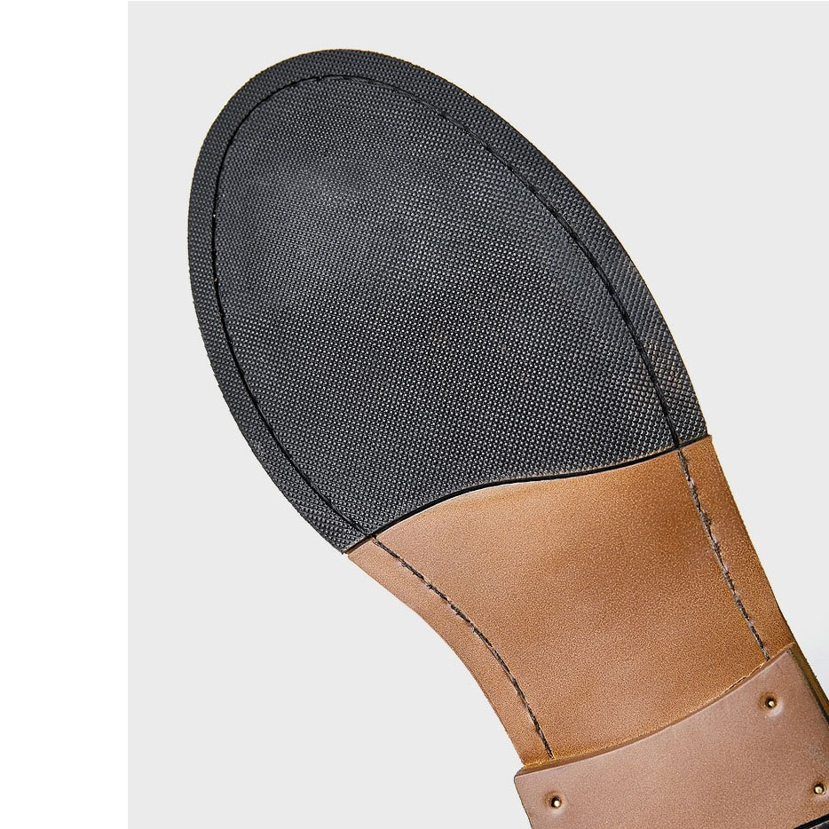 Men's Soft Leather Ankle Boots / Casual Round Toe Warm Boots / Alternative Fashion Footwear