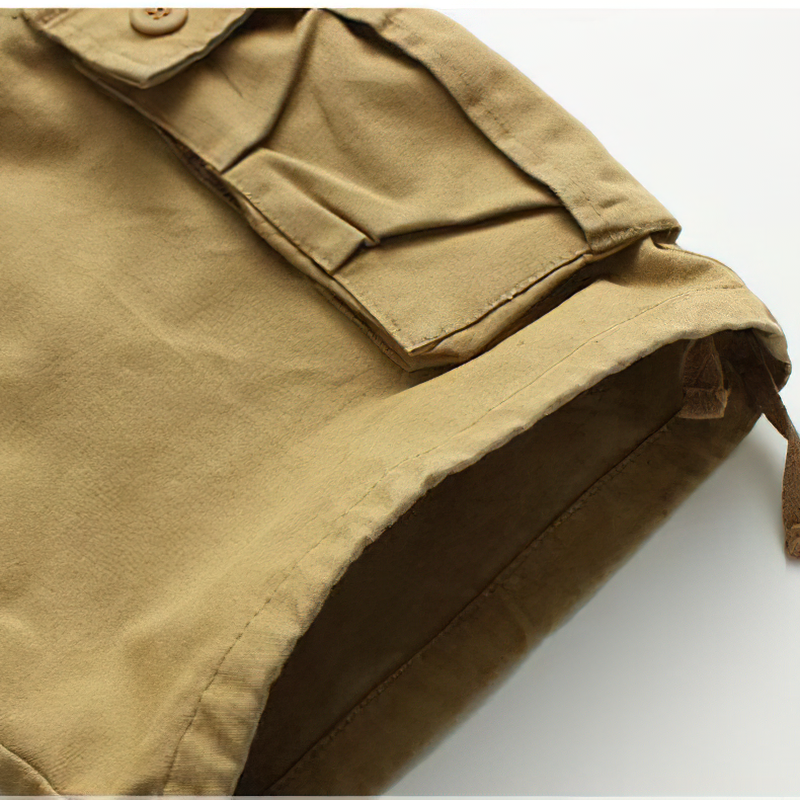 Men's Solid Cargo Shorts / Casual Military Style Male Shorts / Beach Bermuda Short Pants