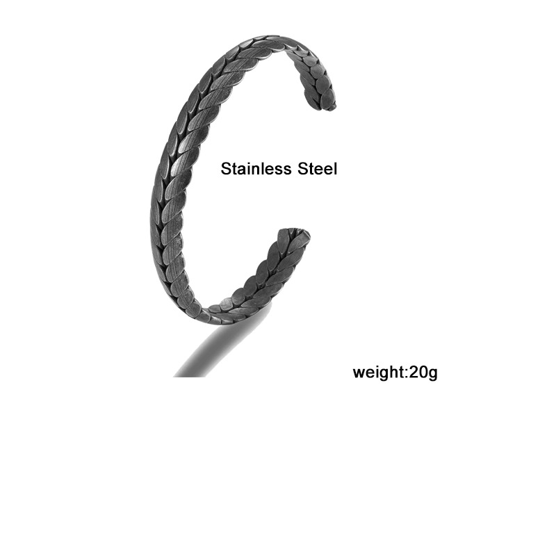 Men's Stainless Steel Jewelry / Black Vintage Bracelet / Rock Style Bracelet For Men