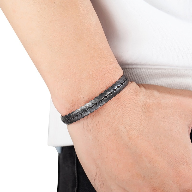 Men's Stainless Steel Jewelry / Black Vintage Bracelet / Rock Style Bracelet For Men