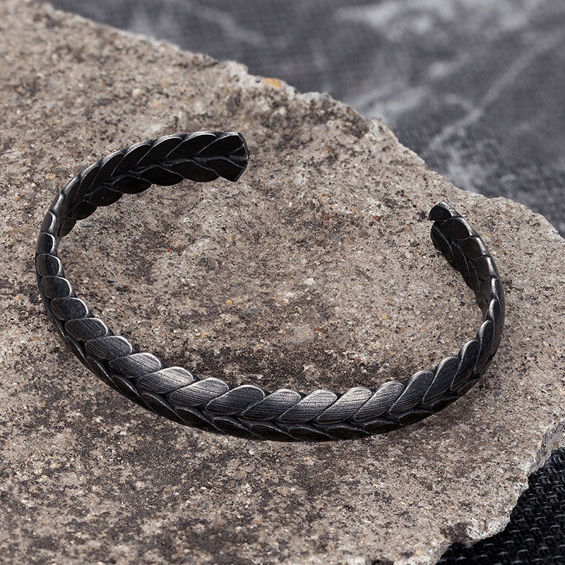 Men's Stainless Steel Jewelry / Black Vintage Bracelet / Rock Style Bracelet For Men