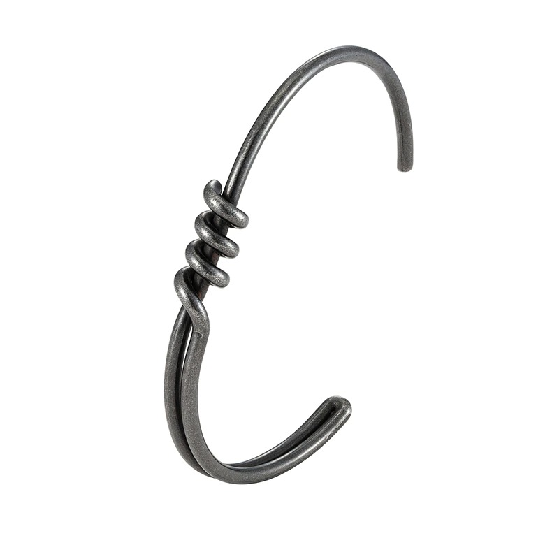 Men's Stainless Steel Vintage Dark Gray Bracelet / Cool Rock Style Jewelry For Men