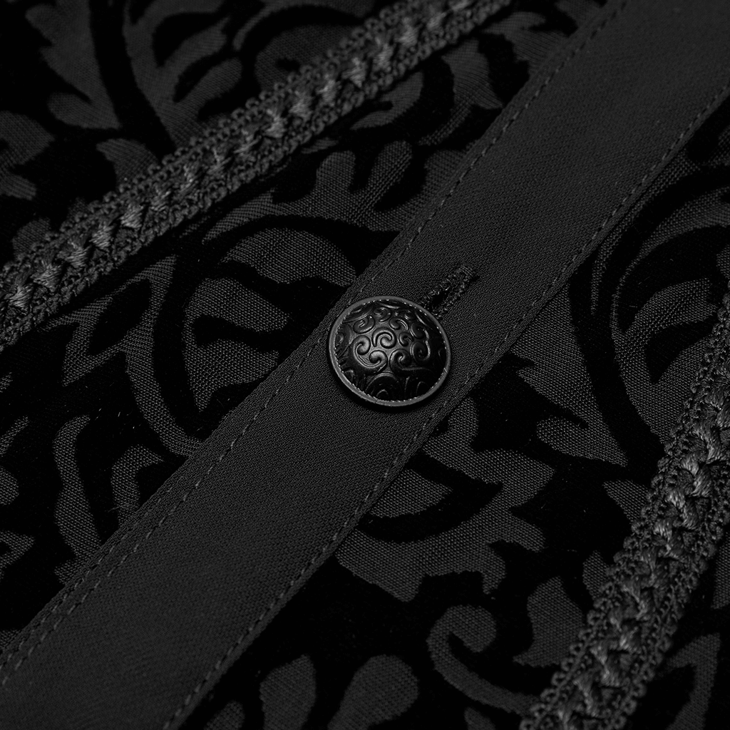 Men's Stylish Victorian-Inspired Lace-Up Gothic Shirt