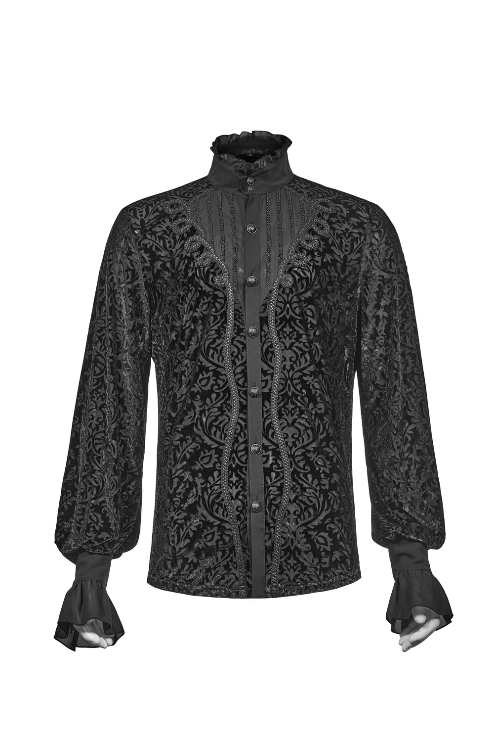 Men's Stylish Victorian-Inspired Lace-Up Gothic Shirt