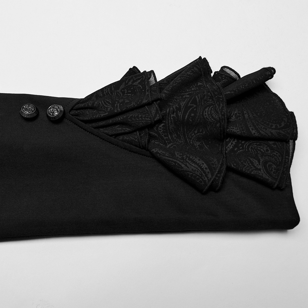Men's Victorian Style Ruffle Cuff Gothic Jacket