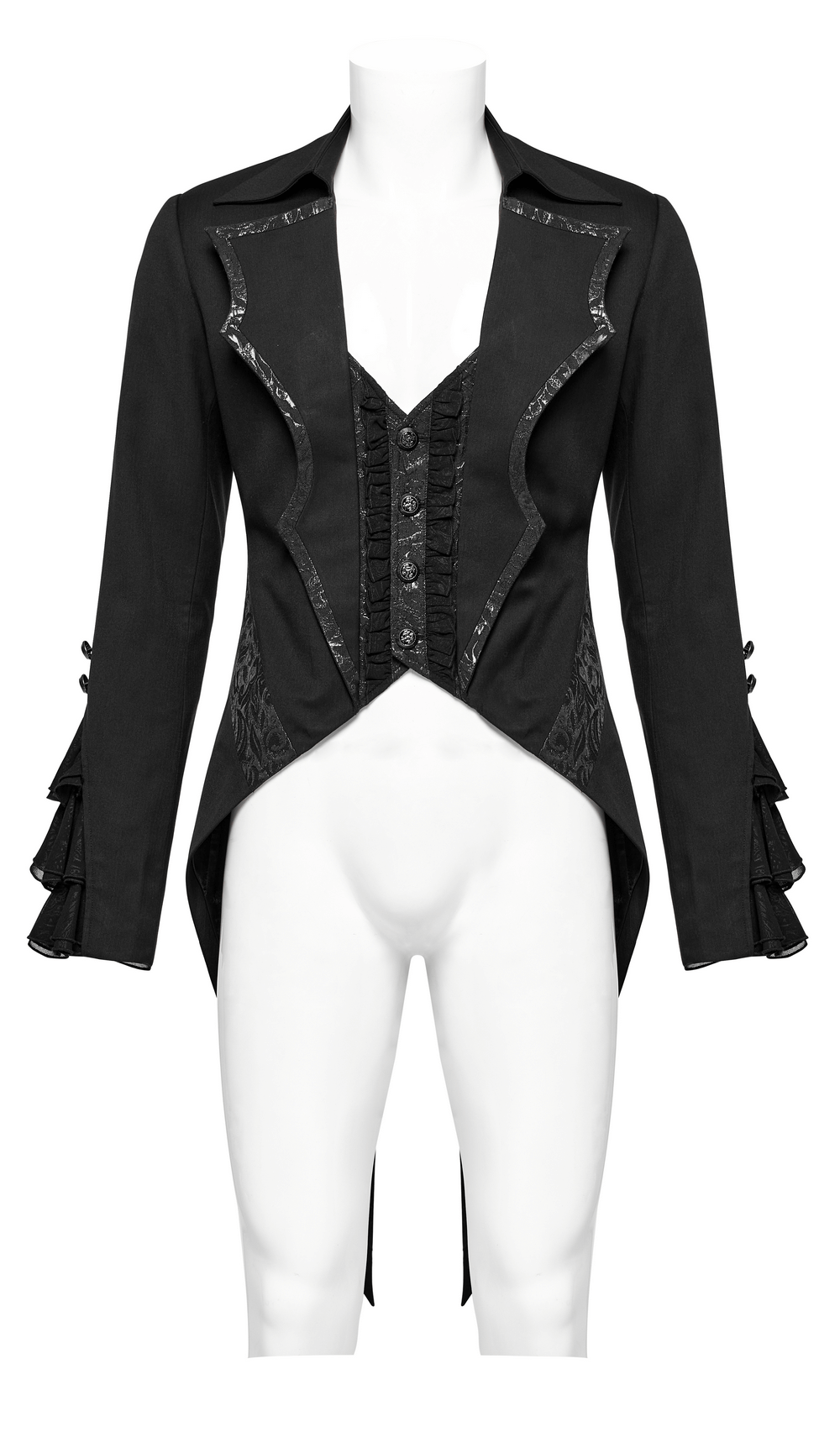 Men's Victorian Style Ruffle Cuff Gothic Jacket