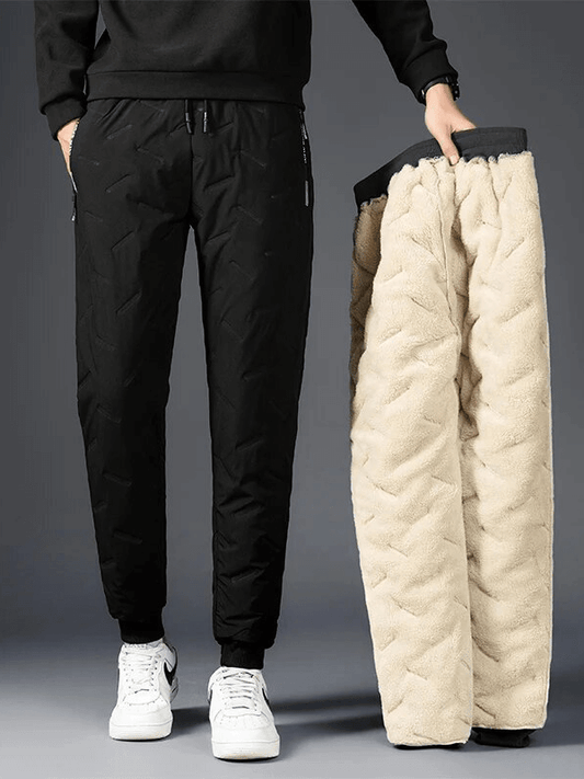 CLEARANCE / Men's Waterproof Lambswool Warm Thicken Sweatpants - SF1734