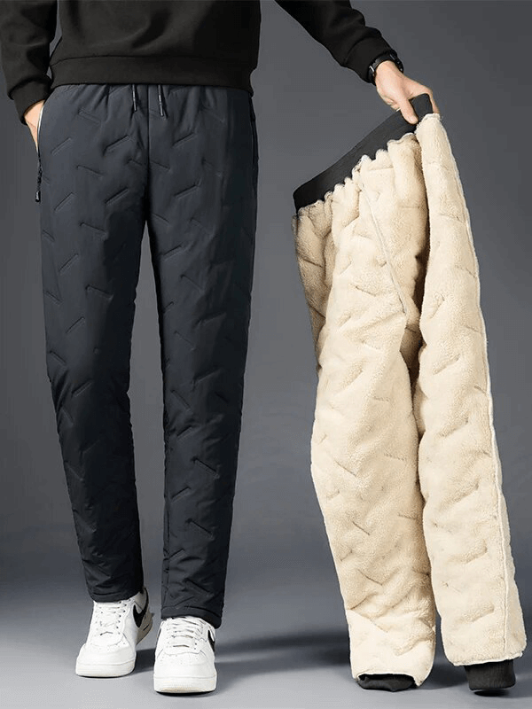 CLEARANCE / Men's Waterproof Lambswool Warm Thicken Sweatpants - SF1734