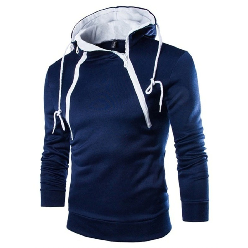 CLEARANCE of Men's Zipper Hoodies / Casual Solid Color Sweatshirts - US