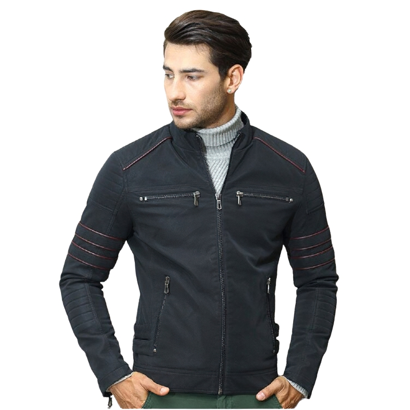 Men's Zipper Pu Leather Jackets / Trend Motorcycle Jacket / Alternative Clothing