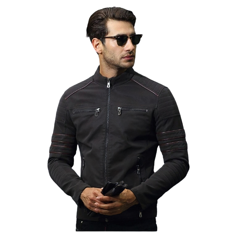 Men's Zipper Pu Leather Jackets / Trend Motorcycle Jacket / Alternative Clothing