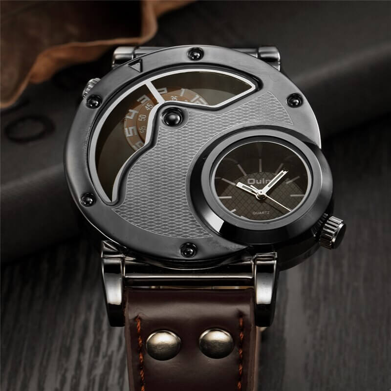 Military Men's PU Leather Strap Antique Watch / Quartz Wristwatches / Original Accessory Design