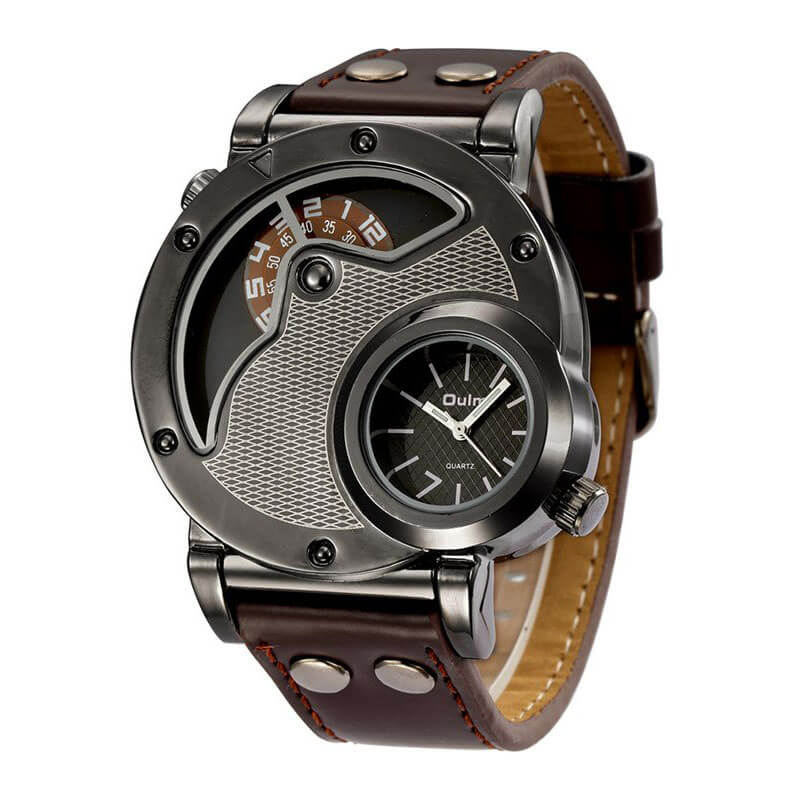 Military Men's PU Leather Strap Antique Watch / Quartz Wristwatches / Original Accessory Design