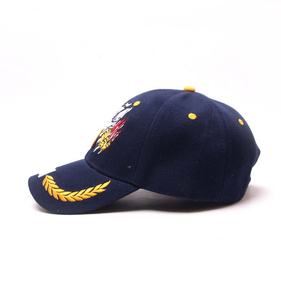 Military Style Cap for Men's and Women's / Cap with Embroidery Eagle