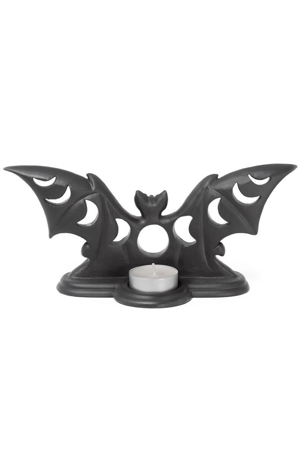 Moon Phases Bat Tea Light Candle Holder for Gothic Decor
