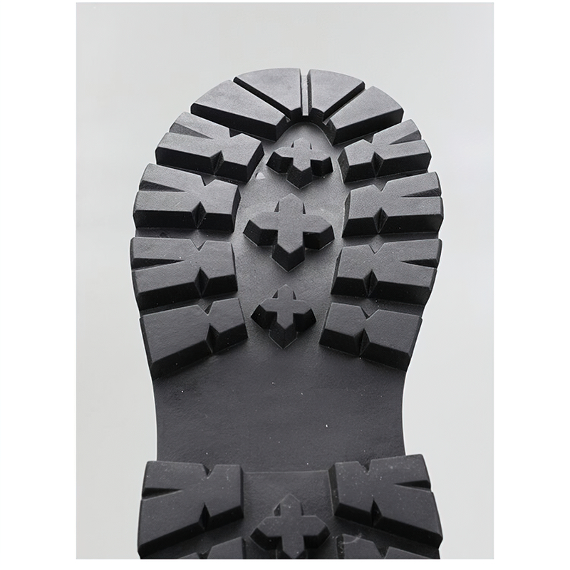 Mortocycle Boots with Metal Chain / Punk Men's Thick-soled Boots / Fashion Lace up Shoes