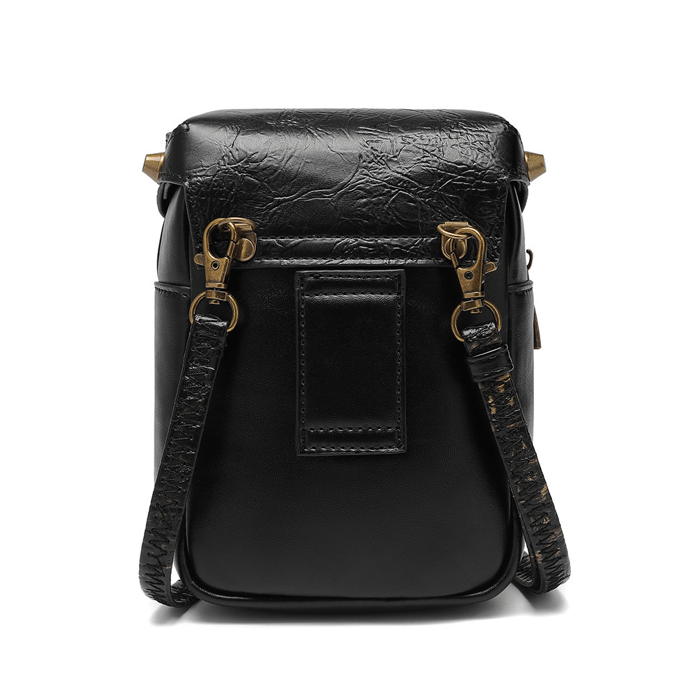 Motorcycle Crossbody Bag for Women / Gothic Mobile Phone Bag