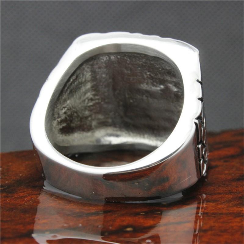 Motorcycle Road Trip Biker Ring / Stainless Steel Silver Color Jewelry