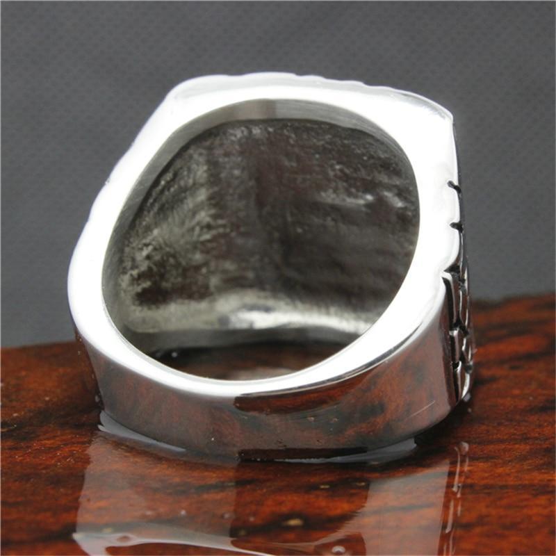 Motorcycle Road Trip Biker Ring / Stainless Steel Silver Color Jewelry