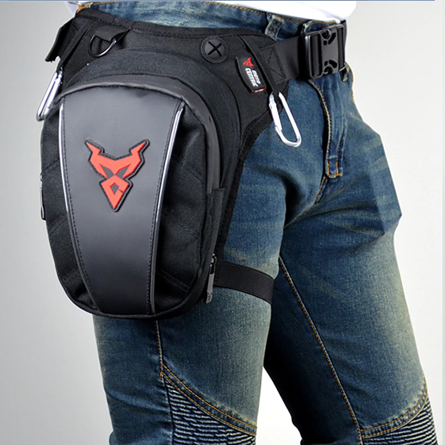 Motorcycle Waterproof Waist & Leg Bag / Stylish Hip Fanny Pack Bag for Men and Women