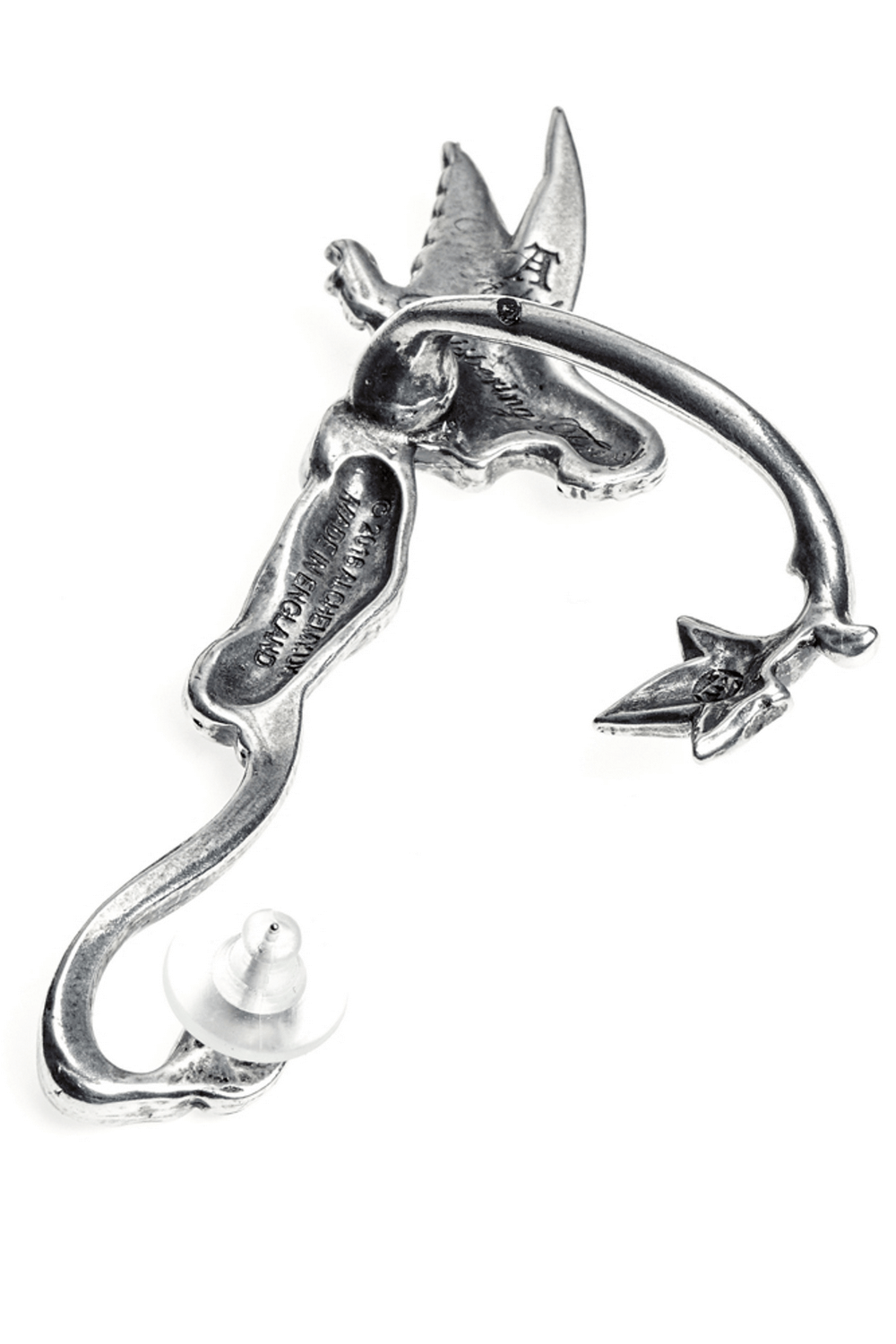 Mystical Fairy Whisperer Pewter Ear Wrap for Left Ear