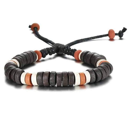 Natural Stone Beaded Bracelets for Men and Women / Adjustable Length Multi Color Beads