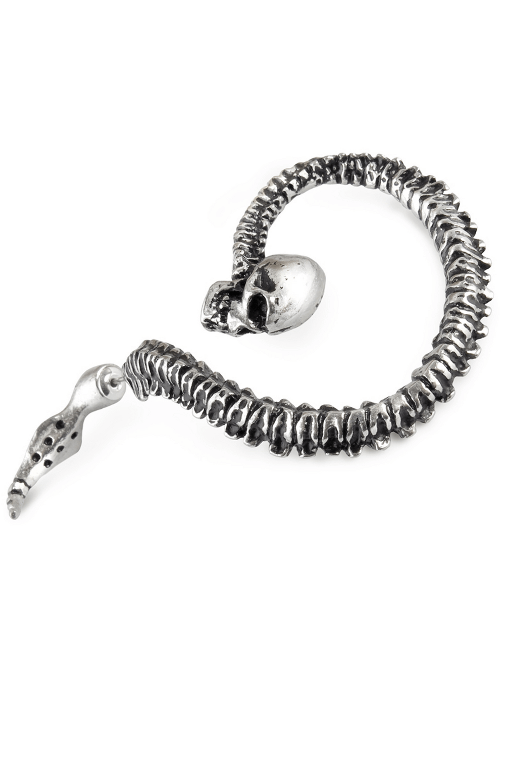 Necacrosome Skull Spine Ear Wrap with Surgical Steel Post