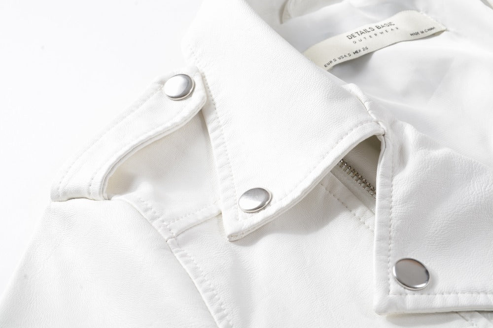 New Alternative Fashion for Women / Faux Leather Jackets / Lady Motorcycle Bomber with Belt